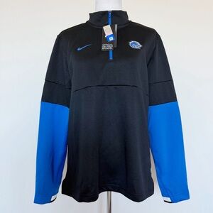 Nike Boise State Broncos Quarter Zip Jacket Mens Size Medium NCAA Football Black